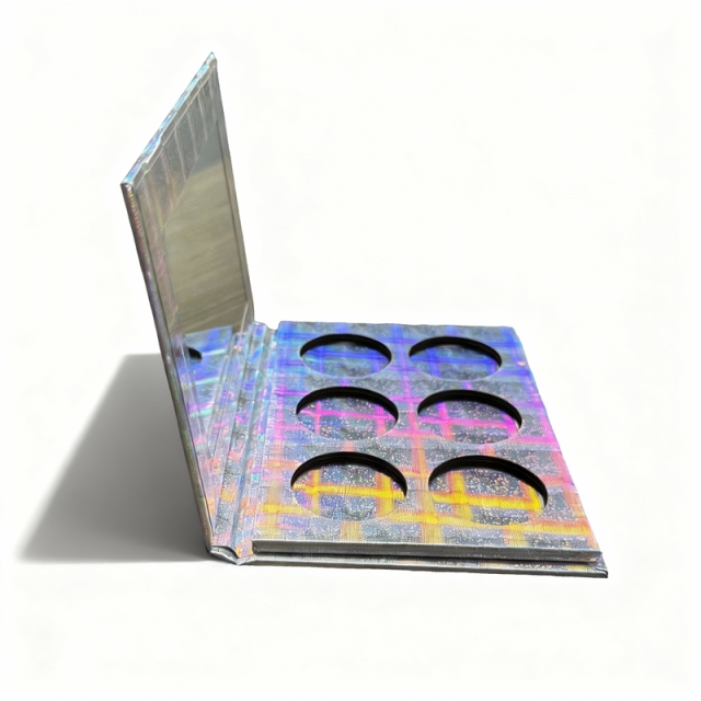 6-Color Holographic Eyeshadow Palette Packaging