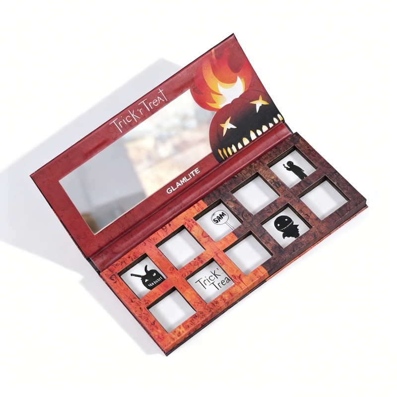 Glamlite "Trick 'r Treat" Halloween-Themed Eyeshadow Palette Packaging