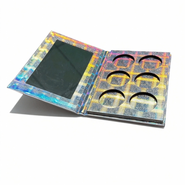 6-Color Holographic Eyeshadow Palette Packaging