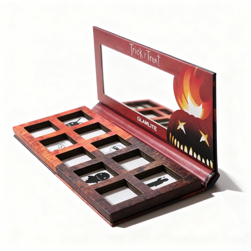 Glamlite "Trick 'r Treat" Halloween-Themed Eyeshadow Palette Packaging