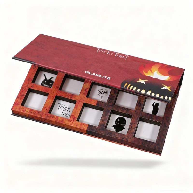 Glamlite "Trick 'r Treat" Halloween-Themed Eyeshadow Palette Packaging
