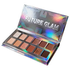 12-Color Holographic Eyeshadow Palette Packaging