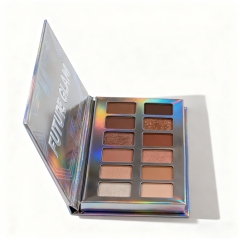 12-Color Holographic Eyeshadow Palette Packaging