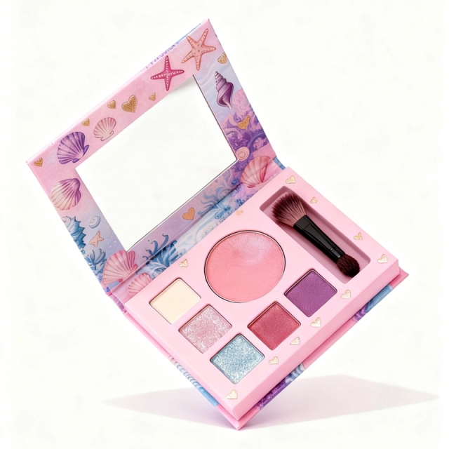Ocean Series 6-color eyeshadow palette packaging box