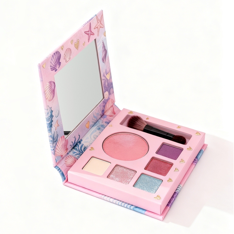 Ocean Series 6-color eyeshadow palette packaging box