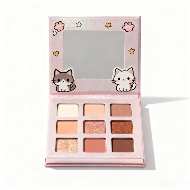 Pearlescent Paper 9 Color Eyeshadow Palette Box