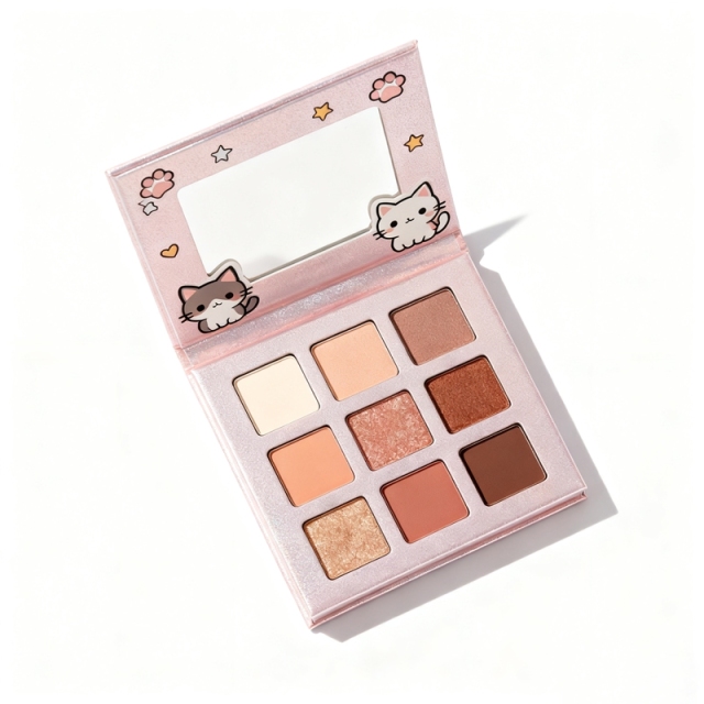 Pearlescent Paper 9 Color Eyeshadow Palette Box