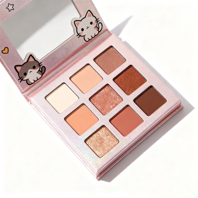 Pearlescent Paper 9 Color Eyeshadow Palette Box