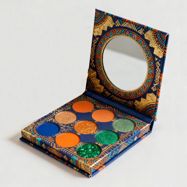 Tribal 9 Pan Eyeshadow Palette Box Packaging