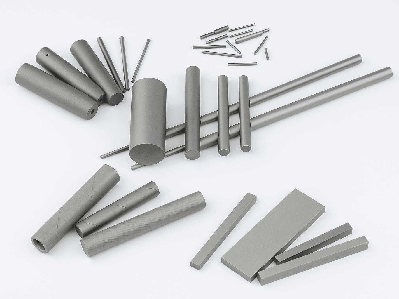 Tungsten Carbide Rods with HRA 90-93 | Ground & Polished Bars for CNC Cutting Tools, Drills & End Mills