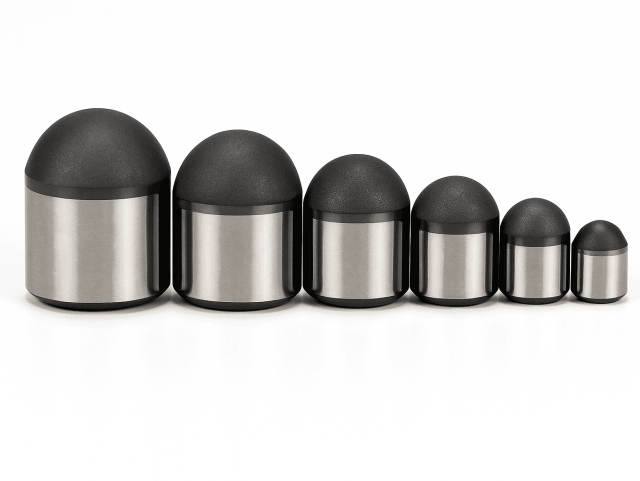 Spherical PCD Buttons for Hard Rock Drilling | 6X Longer Life | Custom Sizes