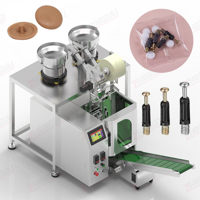 Máquina envasadora de kits de conectores para muebles