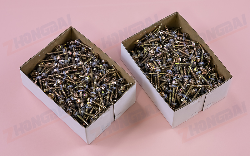 Máquina empacadora de tornillos en cajas