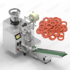 Máquina contadora y envasadora de juntas de goma