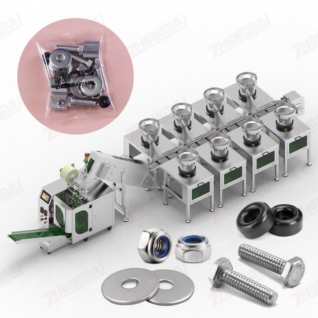 Maszyna do sortowania i pakowania śrub podkładek nakrętek