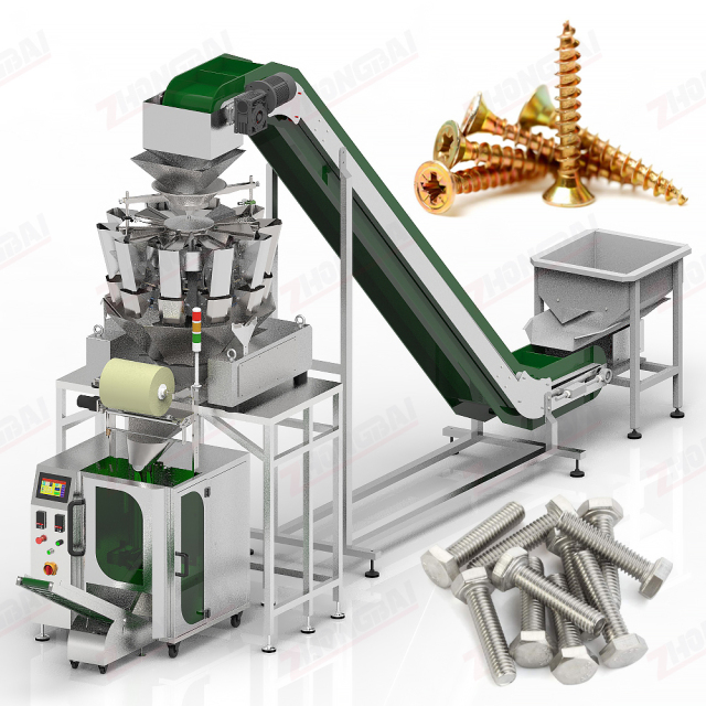 Máquina pesadora y envasadora de fijaciones