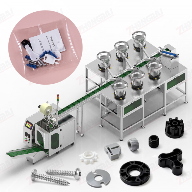 Máquina envasadora de accesorios plásticos