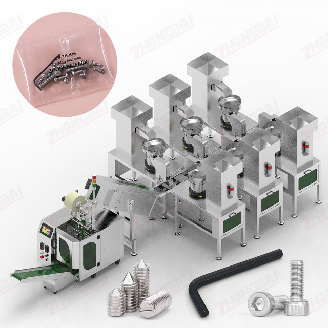 Máquina envasadora de kits de tornillos