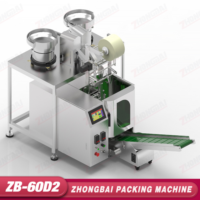 Máquina Contadora y Envasadora con Alimentadores de Dos Tazones