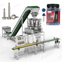 Máquina empacadora de tornillos en cajas