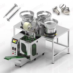 Máquina pesadora y envasadora de clavos pequeños