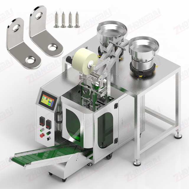 Máquina empacadora de tornillos y escuadras
