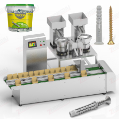 Máquina de empaque para tornillos y taquetes de plástico
