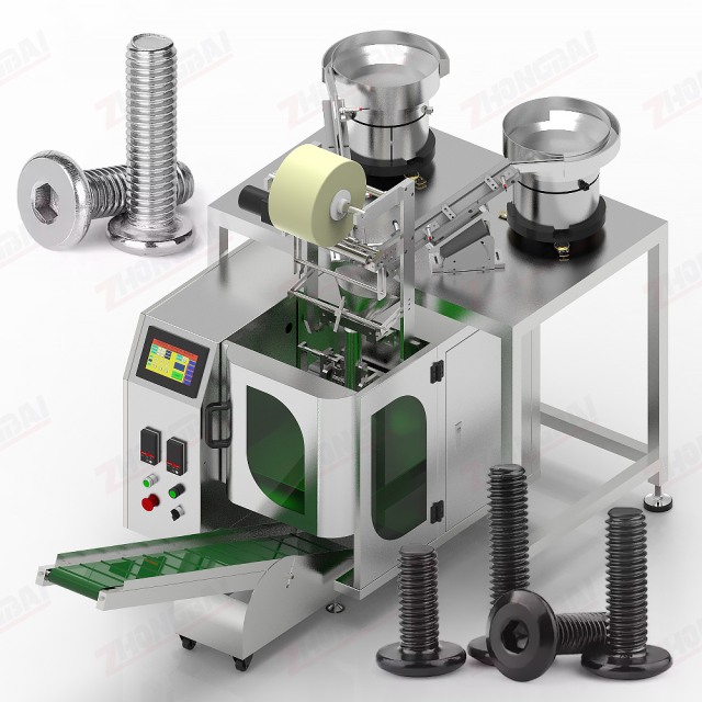 bolt packing machine with labelling device