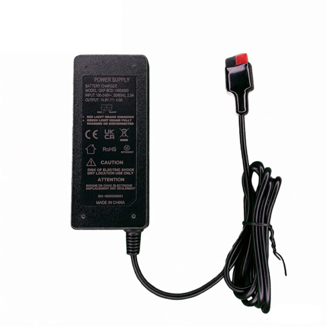 58.4W 14.6V 4A LiFePO4 Battery Charger with Anderson Connector | QINXPOWER®