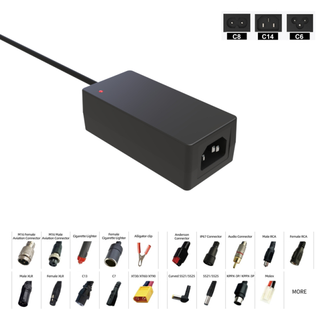 14.6V 3A 43.8W LiFePO4 Charger for 4S Battery Packs