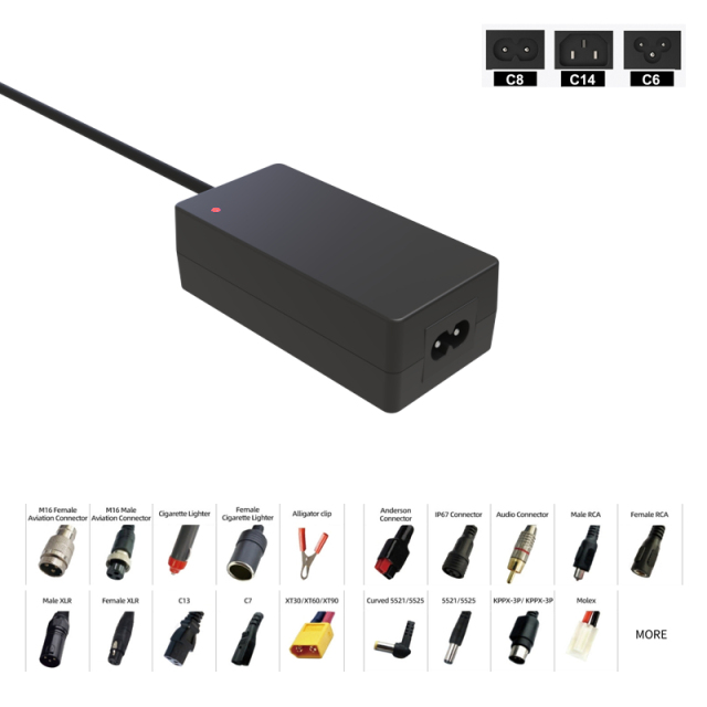12.6V 3.5A 44.1W Li-ion Charger for 3S Battery Packs | QINX