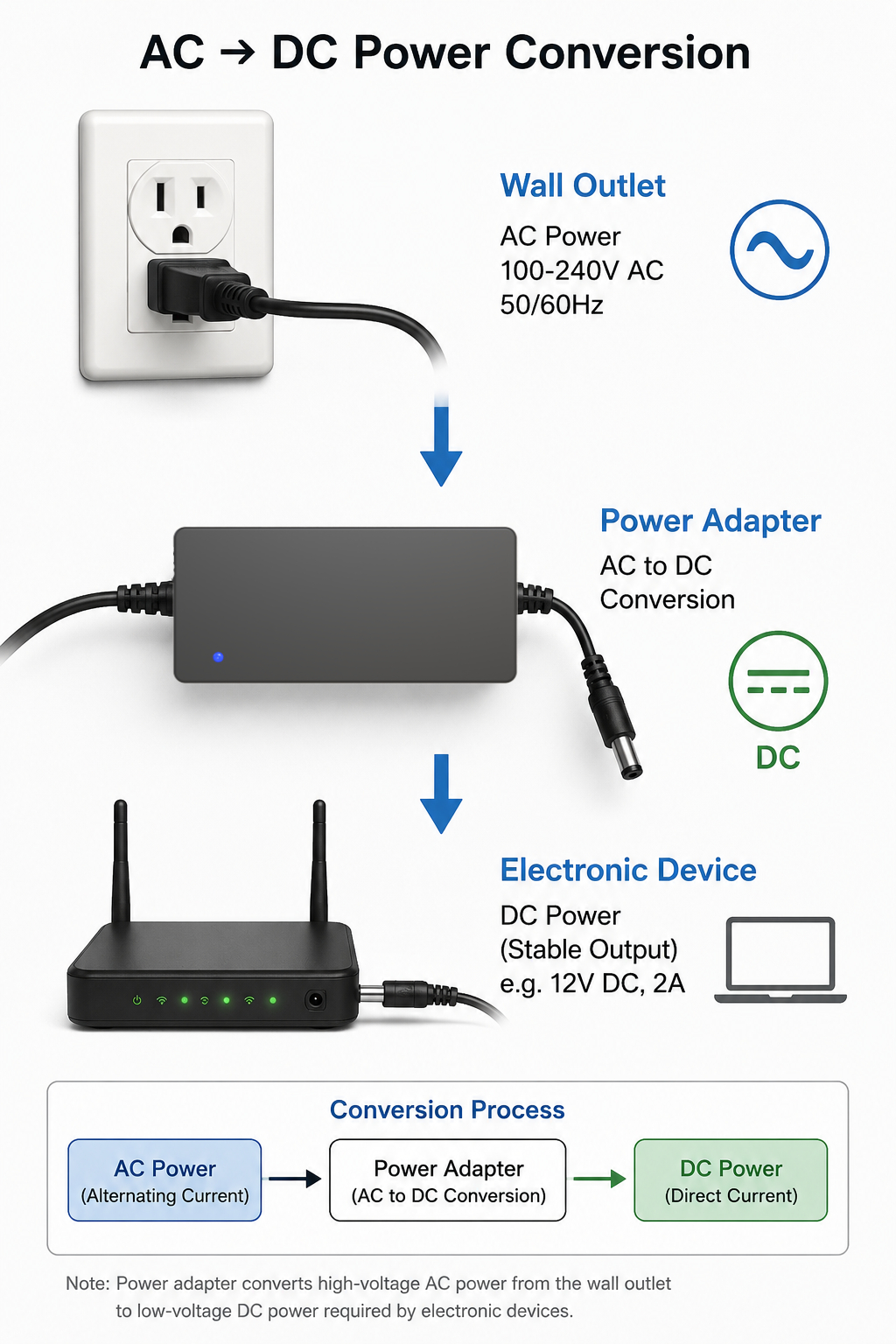 how power adapter works