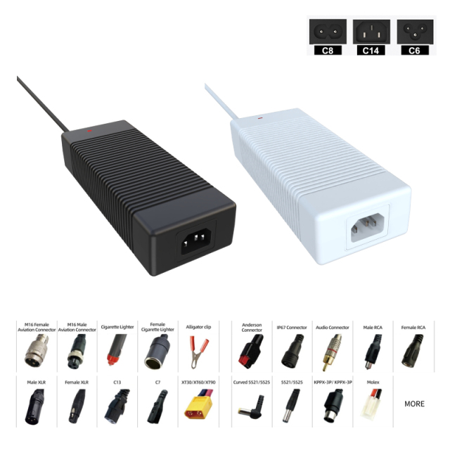 29.4V 6A 176.4W Li-ion Battery Charger for 7S Battery Packs