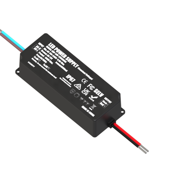 12V 8A 96W IP67 Power Supply with Dual Hardwired Leads