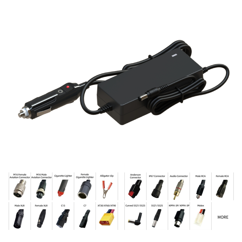 25.2V 3A 75.6W DC/DC Lithium Battery Charger with 9V-36V Input & Cigarette Lighter Plug