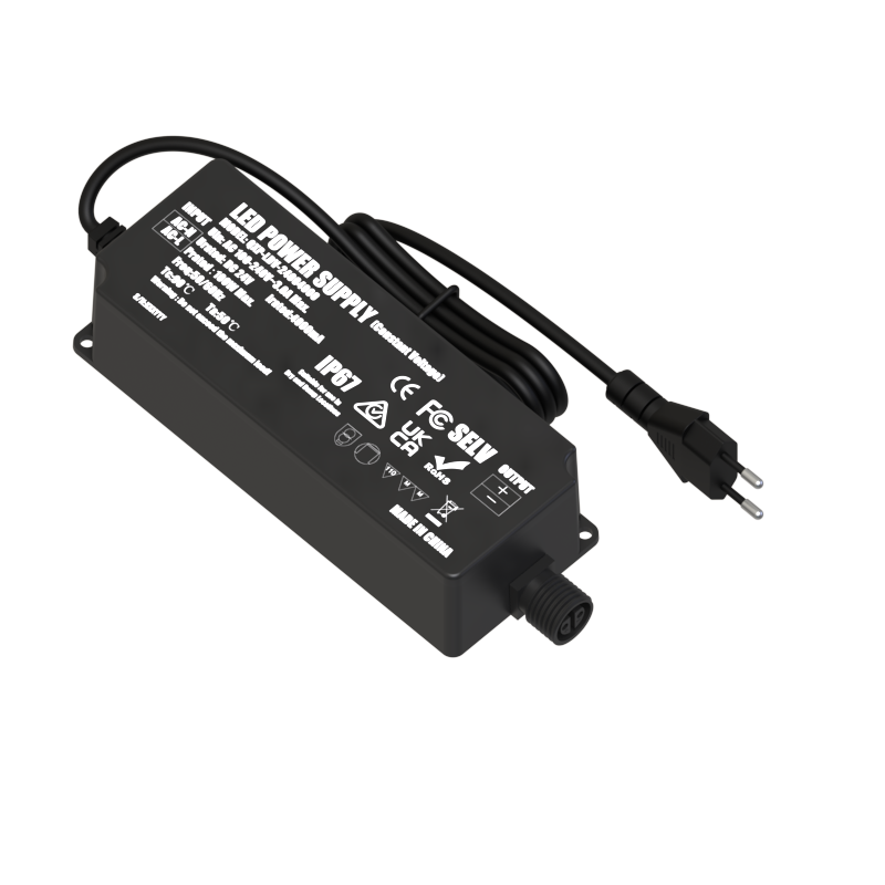 24V 4A 96W IP67 Power Supply with EU Plug