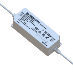 24V 4A 96W IP67 Power Supply with Fixed Cable and Strain Relief