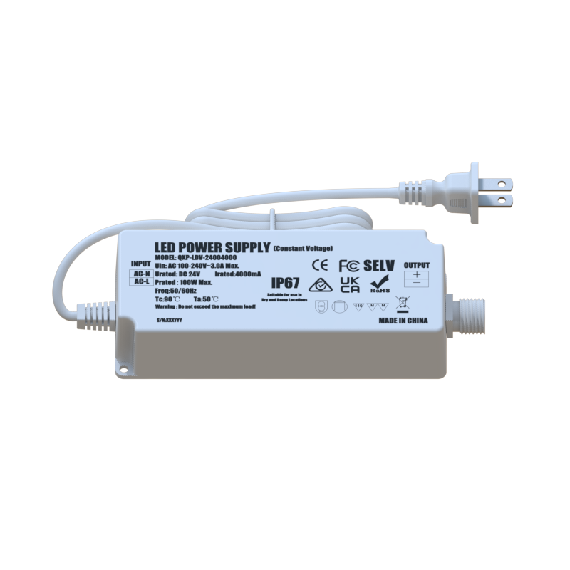 24V 4A 96W IP67 Power Supply with AU Plug