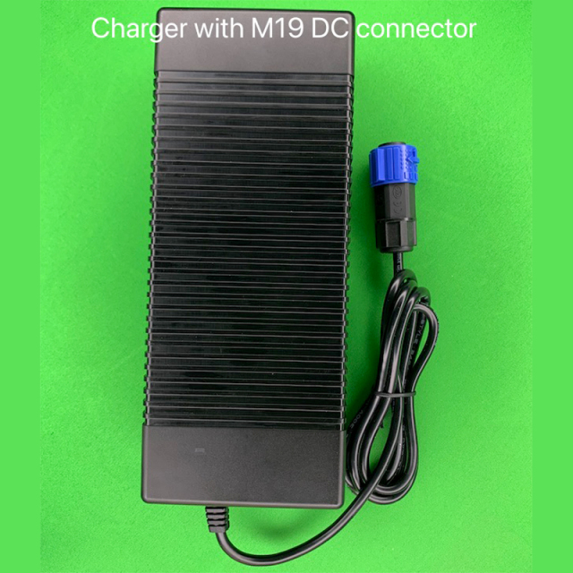 54.6V 7Amp 382.2W 13S Lithium Battery Charger with M19 3PIN+3PIN waterproof DC connector