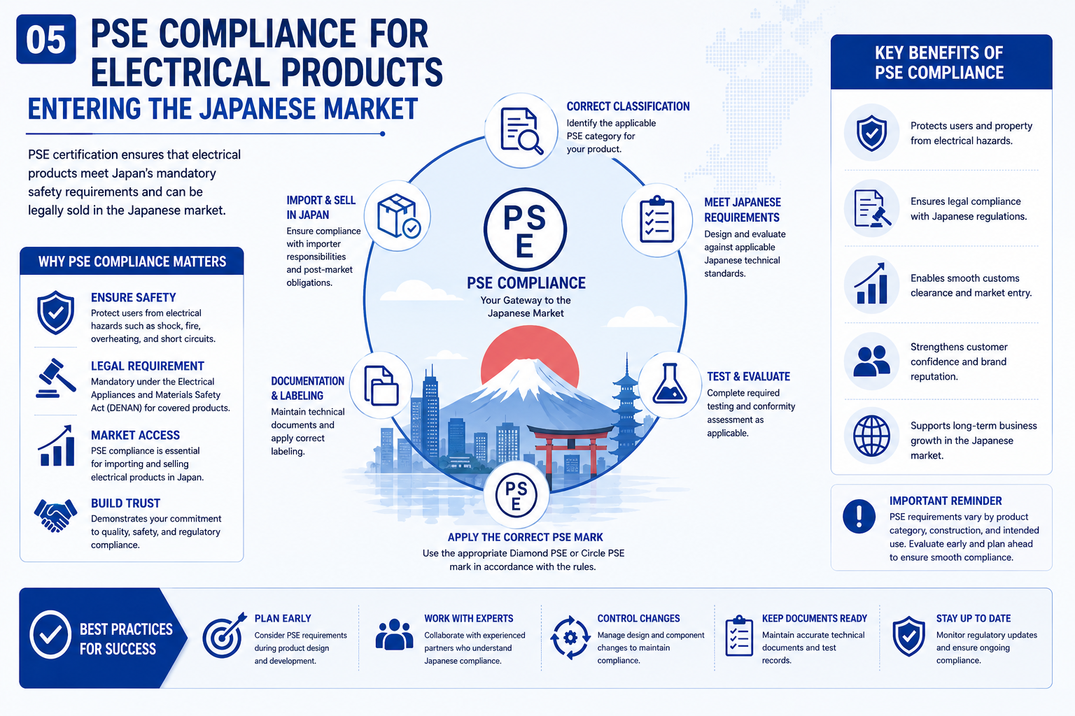 PSE-Konformit&auml;tsanforderungen f&uuml;r elektrische Produkte beim Markteintritt in Japan