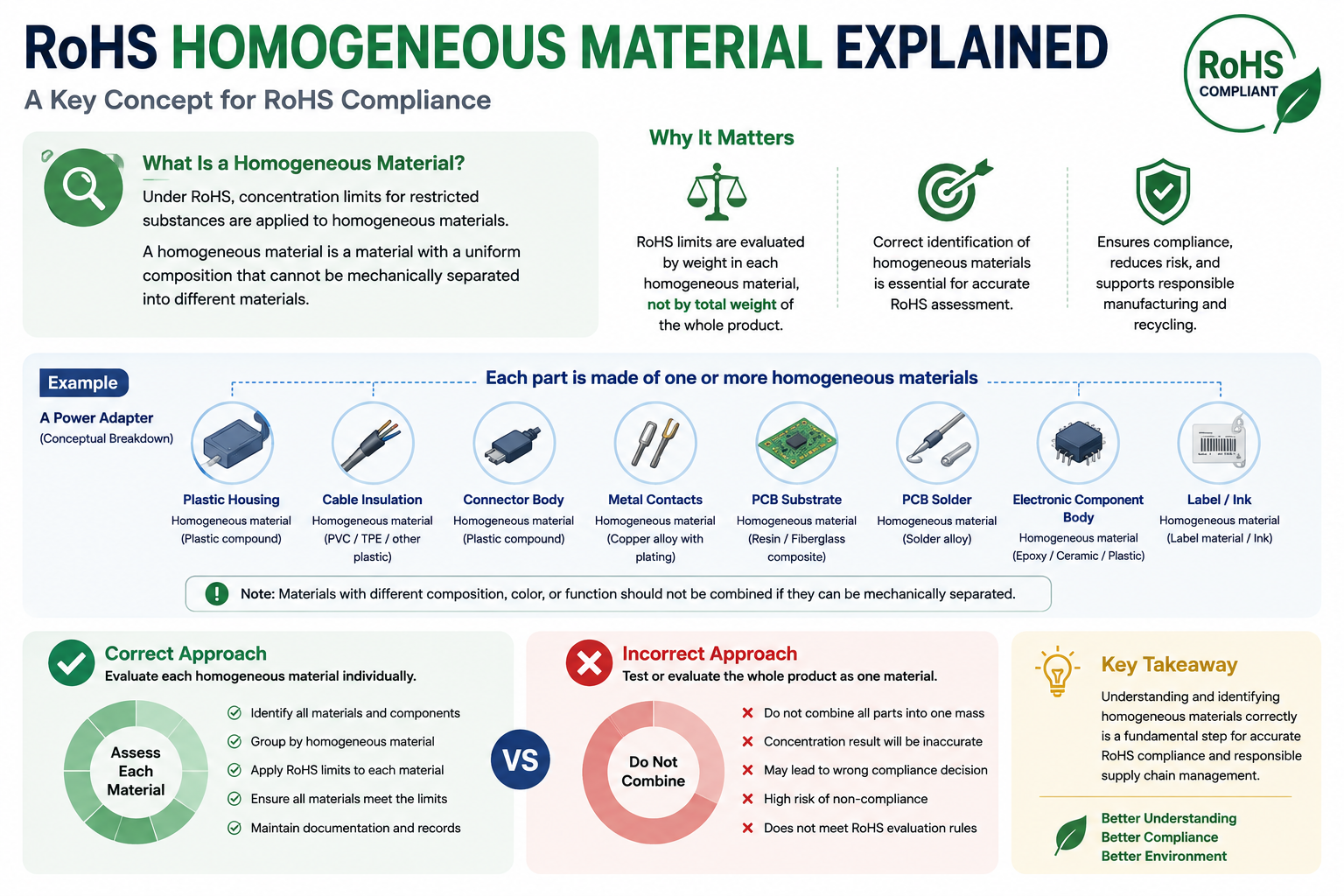 rohs homogeneous material explained for electronic products