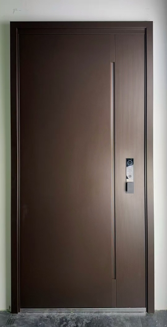 Heavy-duty anti-pickout visible intelligent security door