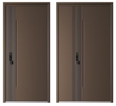 Heavy-duty anti-pickout visible intelligent security door
