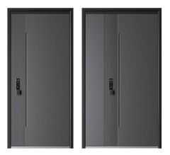 Heavy-duty anti-pickout visible intelligent security door