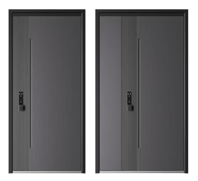 Heavy-duty anti-pickout visible intelligent security door