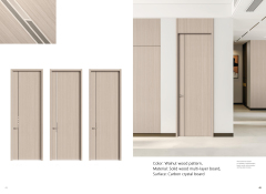 Multi-layer solid wood painted-free panel door