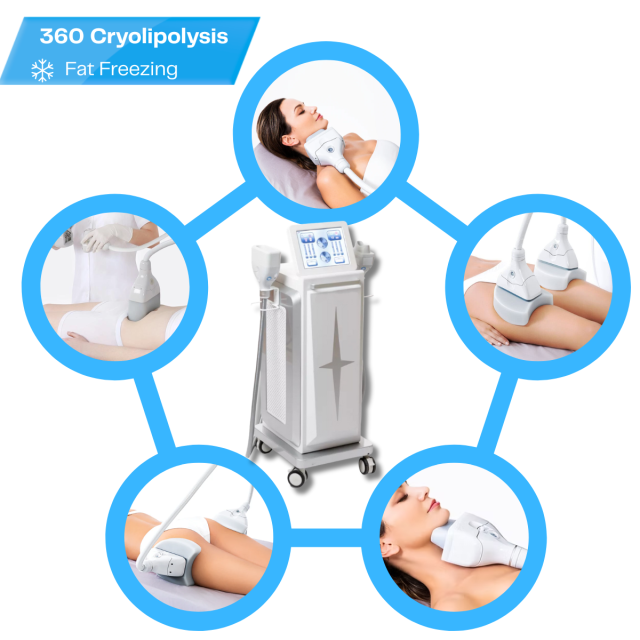 Machine Cryolipolyse 360° – Élimination efficace de la graisse par le froid