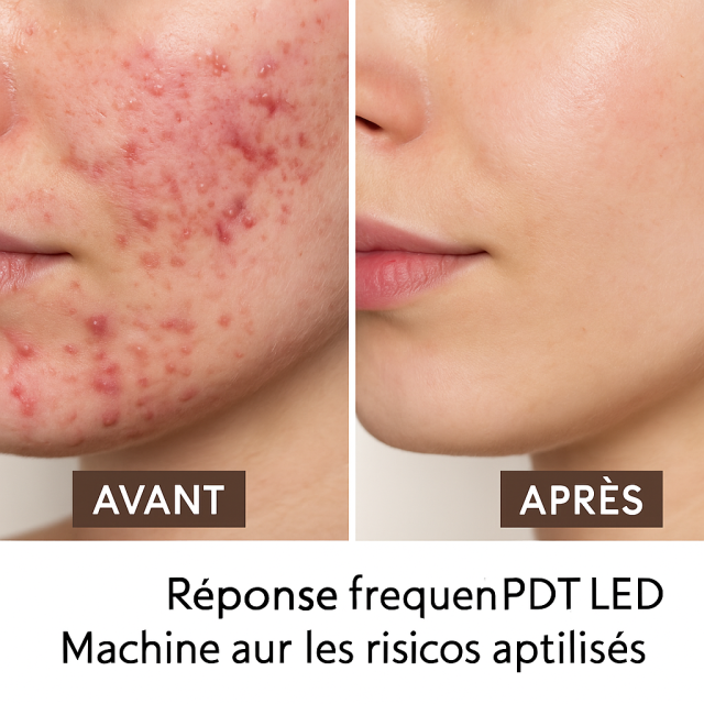 Appareil de photothérapie LED PDT professionnel pour soins du visage