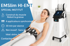 Neo SlimSculpt HI-EMT | Machine de Stimulation Musculaire 4 Applicateurs