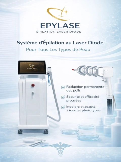 EPYLASE – Appareil Professionnel d’Épilation Laser 1000–2000W | Résultats Durables